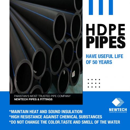 HDPE Pipes For Water And Gas By Newtech Pipes
